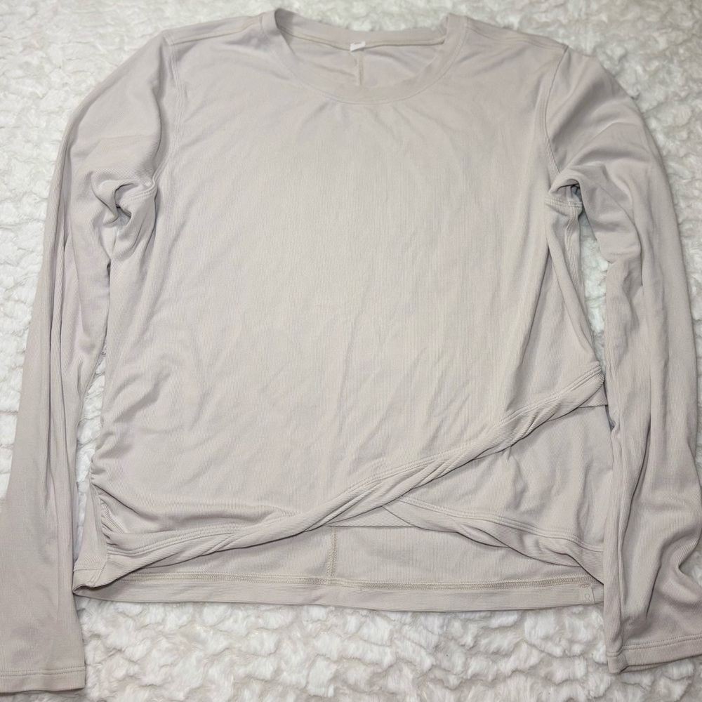 lululemon athletica Cream Long Sleeve Top